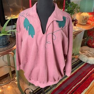 Vintage Mauve Vneck Sweater